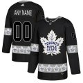 Custom Adidas Toronto Maple black fashion ice hockey Jersey