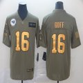 Los Angeles Rams #16 Jared Goff green gold Nike Camo 2019 Salute to Service Limited Jersey