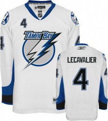 NHL Tampa Bay Lightning #4 Vincent Lecavalier White Jersey