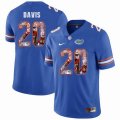 Custom Florida Gators #20 Malik Davis blue fashion college football jersey