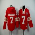 san francisco 49ers Colin Kaepernick #7 red nfl Hooded Sweatshirt