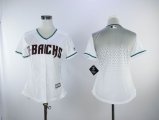 Women Arizona Diamondback blank white gray baseball jersey