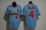 St.Louis Cardinals #4 Yadier Molina Blue mlb baseball jerseys