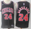 Nike Chicago Bulls #24 Lauri Markkanen black Nike nba basketball jersey