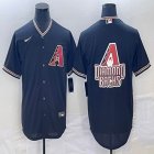 Nike Arizona Diamondback blank black majestic baseball Jersey big logo-BD