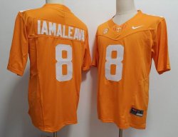 Tennessee Volunteers #8 Nico Iamaleava orange college football jerseys-XST