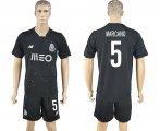 2016-2017 Oporto Club MARCANO #5 black soccer jersey away