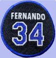 Fernando Valenzuela 34 Memorial Patch