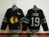 Chicago Blackhawks #19 Jonathan Toews Black 2017 Centennial Classic Premier Player Jerseys