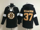 Boston Bruins Patrice Bergeron 37 Black NHL Hooded Sweatshirt