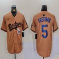 Nike Los Angeles Dodgers #5 Freddie Freeman majestic baseball jerseys Joint Name 02