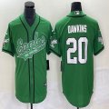 Nike Philadelphia Eagles #20 Brian Dawkins Green baseball jerseys Joint name -BD 01