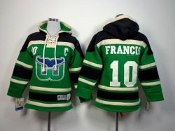 Hartford Whalers 10# Ron Francis Hooded Sweatshirt C patch