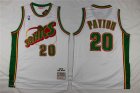 2016 Seattle SuperSonics #20 Gary Payton white throwback NBA Jerseys