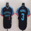 National League #3 Jackson Merrill Nike Navy 2024 MLB All-Star Game Limited Jersey 01