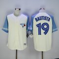 Toronto Blue Jays #19 Molitor White skyblue baseball jersey