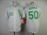 Chicago White Sox #50 John Danks white green MLB Jersey