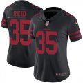 Women 49ers #35 Eric Reid nike black Color Rush Limited Jersey