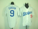 Los Angeles Dodgers 9 Dee Gordon White MLB Jerseys