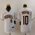 Youth Nike San Diego Padres #10 Jurickson Profar white majestic mlb Jerseys-BD 01