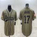 Nike Oakland Raiders #17 Adams Salute to Service Retired Limited Jersey Joint name-BD