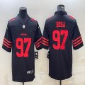 Nike 49ers #97 Nick Bosa black Color Rush Limited Jersey -BD