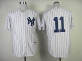 New York Yankees 11 White mlb baseball jerseys