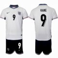 2024-2025 England team #9 KANE white blue soccer jerseys home