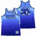 Sonic #00 The Hedgehog Basketball Jersey Stitched-SG