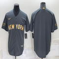 2022 MLB All-Star Nike New York Yankees blank gray majestic baseball jerseys-BD