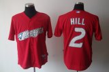 Toronto Blue Jays 2# HILL red MLB Jerseys