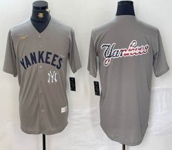 Nike New York Yankees blank gray MLB baseball Jersey -BD 12