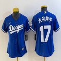 Women Los Angeles Dodgers #17 Shohei Ohtani Nike blue baseball Jersey -BD 04