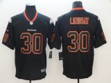 Nike Denver Broncos #30 Phillip Lindsay Lights Out Black Color Rush Limited Jersey