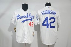 Los Angeles Dodgers 42 Robinson white new baseball jerseys