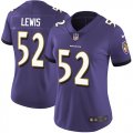 Women Baltimore Ravens #52 Lewis Nike Purple Color Rush Limited Jersey