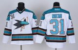 reebok San Jose Sharks #31 Antti Niemi white nhl Jersey