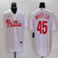 Nike Philadelphia Phillies #45 Zack Wheeler white majestic baseball jersey