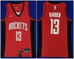 Nike Houston Rockets #13 James Harden red NBA basketball jerseys-HL