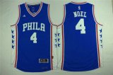 Philadelphia 76ers Nerlens Noel #4 blue basketball Swingman Jerseys