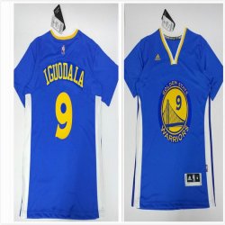 Golden State Warriors Andre Iguodala 9# blue NBA short sleeves jersey