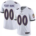 Customized Ravens white nike Color Rush Limited Jersey