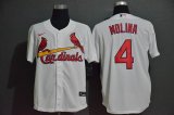 Nike St.Louis Cardinals #4 Yadier Molina white majestic baseball jerseys