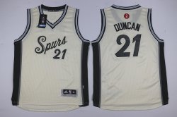 Youth San Antonio Spurs #21 Tim Duncan beige 2016 NBA Christmas Jerseys