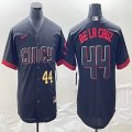 Nike Cincinnati Reds Elly De La Cruz black majestic baseball jerseys Joint name-BD