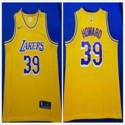 Los Angeles Lakers #39 Dwight Howard Yellow Nike nba jersey-HL