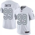 Oakland Raiders #99 Smith Nike White Color Rush Limited Jersey