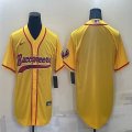 Nike Tampa Bay Buccaneers blank yellow baseball jerseys Joint name-BD