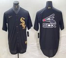 Nike Chicago White Sox blank black majestic baseball jerseys 02