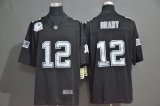 Nike New England Patriots #12 Tom Brady black NFL Jersey-WL